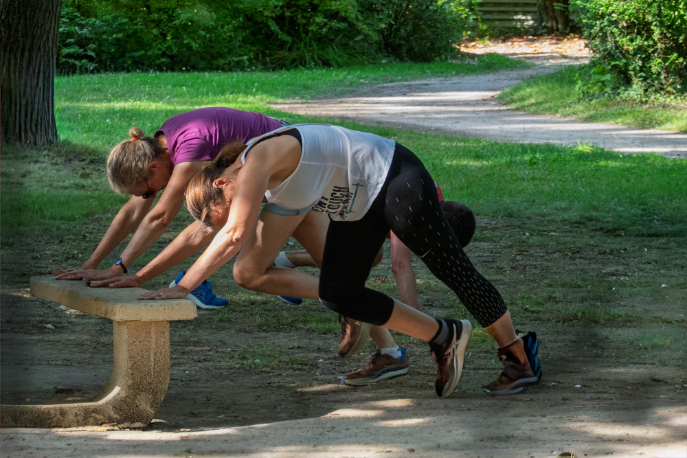 Gym avec un banc